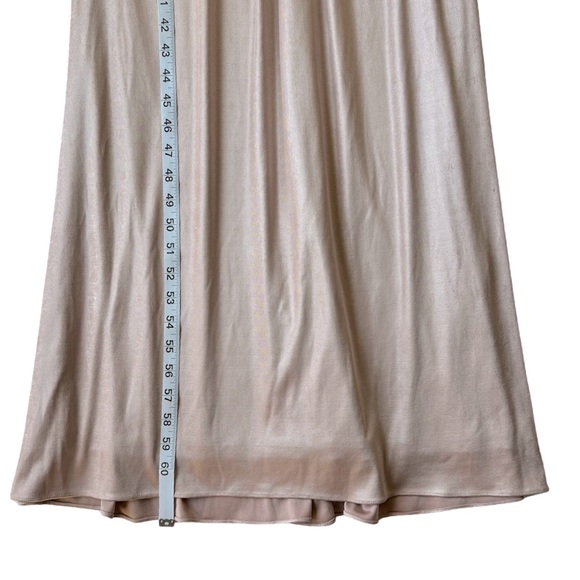 Adrianna Papell Metallic Twist Cap Sleeve Gown, Evening dress champagne pink - Picture 12 of 16